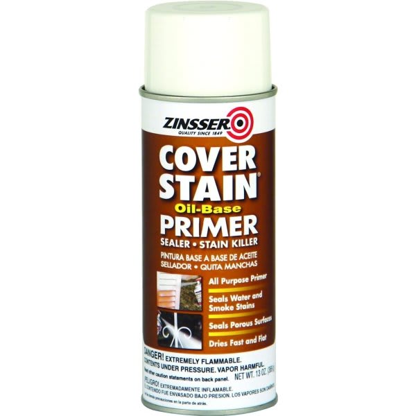 Zinsser 13 Oz Cover Stain Oil-Based Primer Spray Flat White