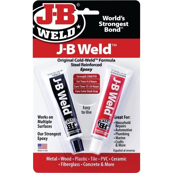 Jb Weld 2 Oz Original Cold Weld Two-Part Epoxy, Dark Gray