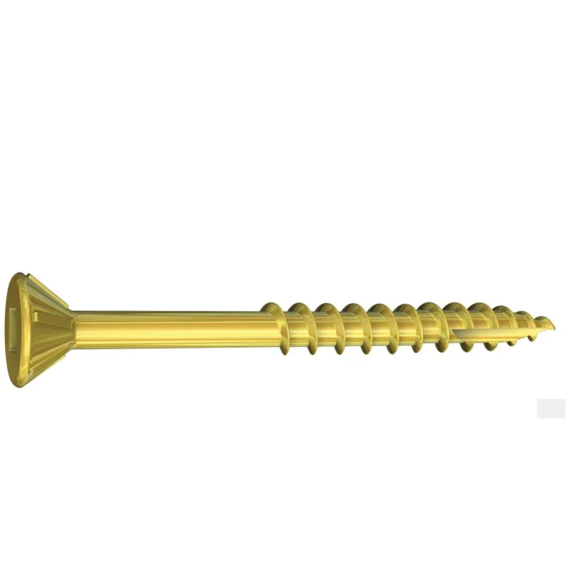 10 x 4-in Square Drive, Flat Head, Coarse Thread Screws (78400YZ)