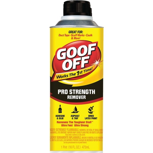Goof Off Pro Strength Remover, 16 Oz