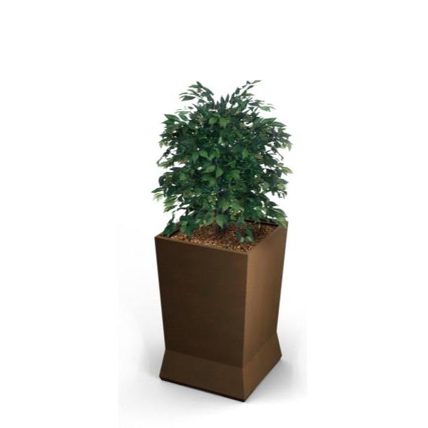 Commercial Zone Products Modtec Series Large Planter, 22 X 22 X 37-1/8, Old Bronze
