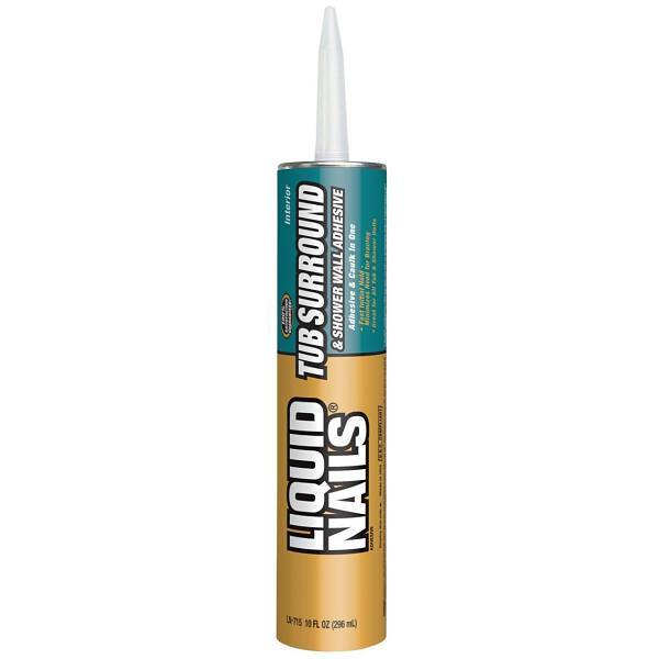 Liquid Nails 10 Oz Tub Surround Construction Adhesive Caulk - Voc