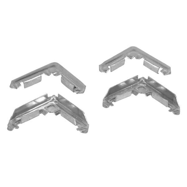 Make 2 Fit Screen Frame Corners For Lip Frame , Stamp Aluminum, Package Of 100