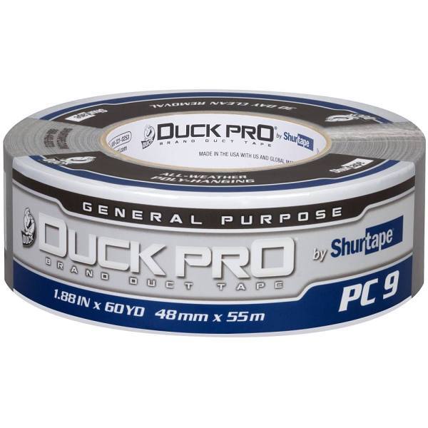 Shurtape Duck PRO Pc 9s 1.88" X 60.1yd Contractor Grade, Co-Extruded Cloth Duct Tape