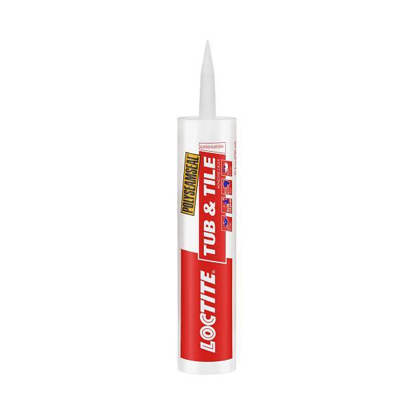 Loctite 10 Oz Polyseamseal Tub And Tile Adhesive Caulk, Almond, Case Of 12