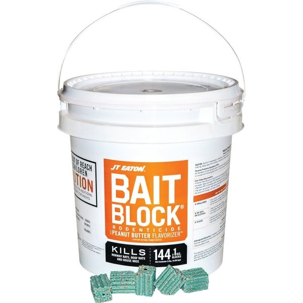 JT Eaton Bait Block Peanut Butter Flavor, 9lb. Pail