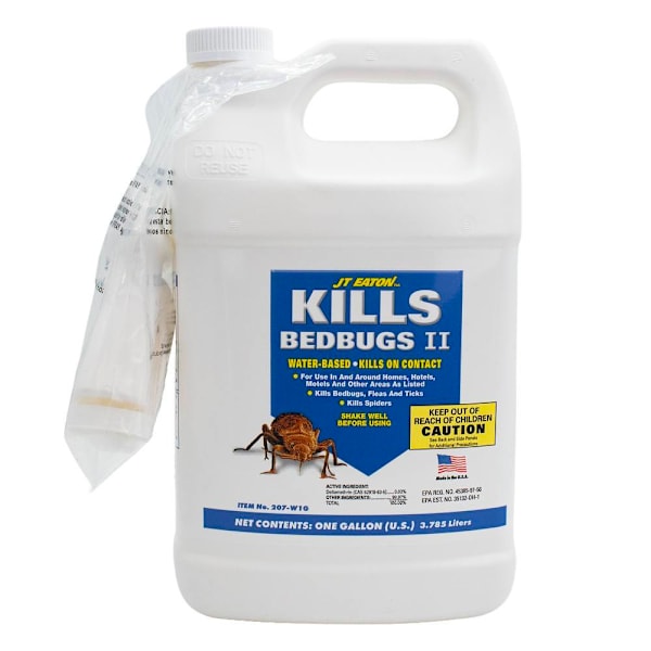 JT Eaton Kills Bedbugs II Spray, Water Base, Gallon W/Sprayer