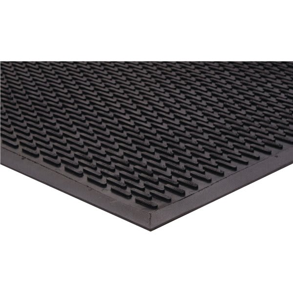 Apache Mills™ Supergrip™ 44" X 67" Outdoor Entrance Scraper Floor Mat, Black