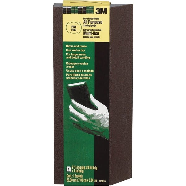 3m 910psa Xl Fine Angle Sanding Sponge, Package Of 24