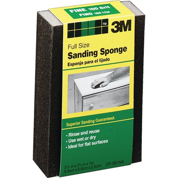 3m Cp-001 Fine Full Size Sanding Sponge, Package Of 24