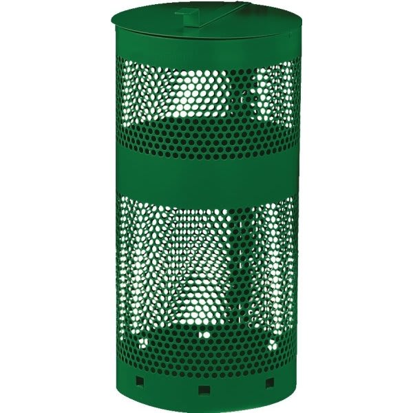 Fido House 10 Gallon Pet Waste Green Receptacle With Lid