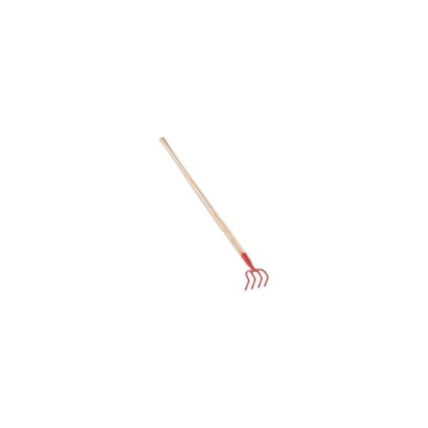 Corona 4-Prong Cultivator, Tempered Steel Head, 54" Ash Handle