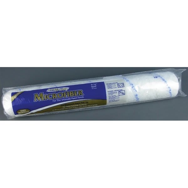 Arroworthy 18mfr4 18" Microfiber 9/16" Nap Roller Cover, Case Of 12