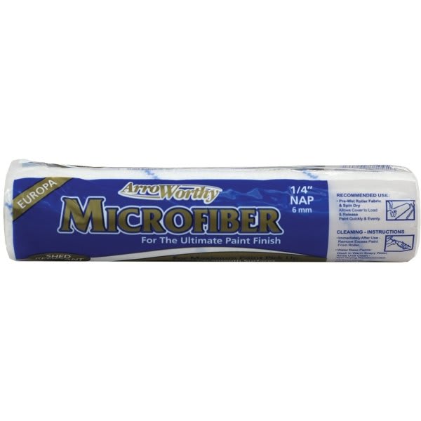 Arroworthy 9mfr2 9" Microfiber 1/4" Nap Roller Cover, Case Of 25