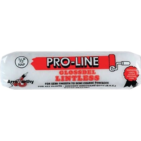 Arroworthy 4fgl3 4" White Glossdel Lintless 3/8" Nap Roller Cover, Case Of 25