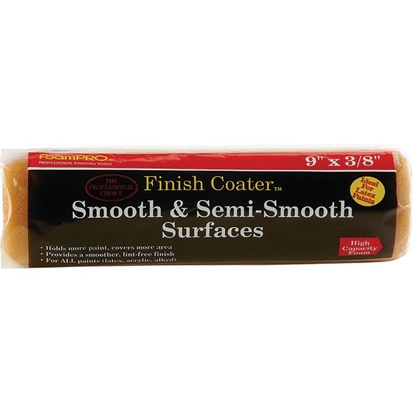 FoamPRO Mfg 80 9x3/8" Smooth/Semi Smooth Roller Cover, Solvent Resistant, Case Of 12