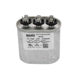 MARS 12170 Oval Capacitor 10/10 MFD 440/370V