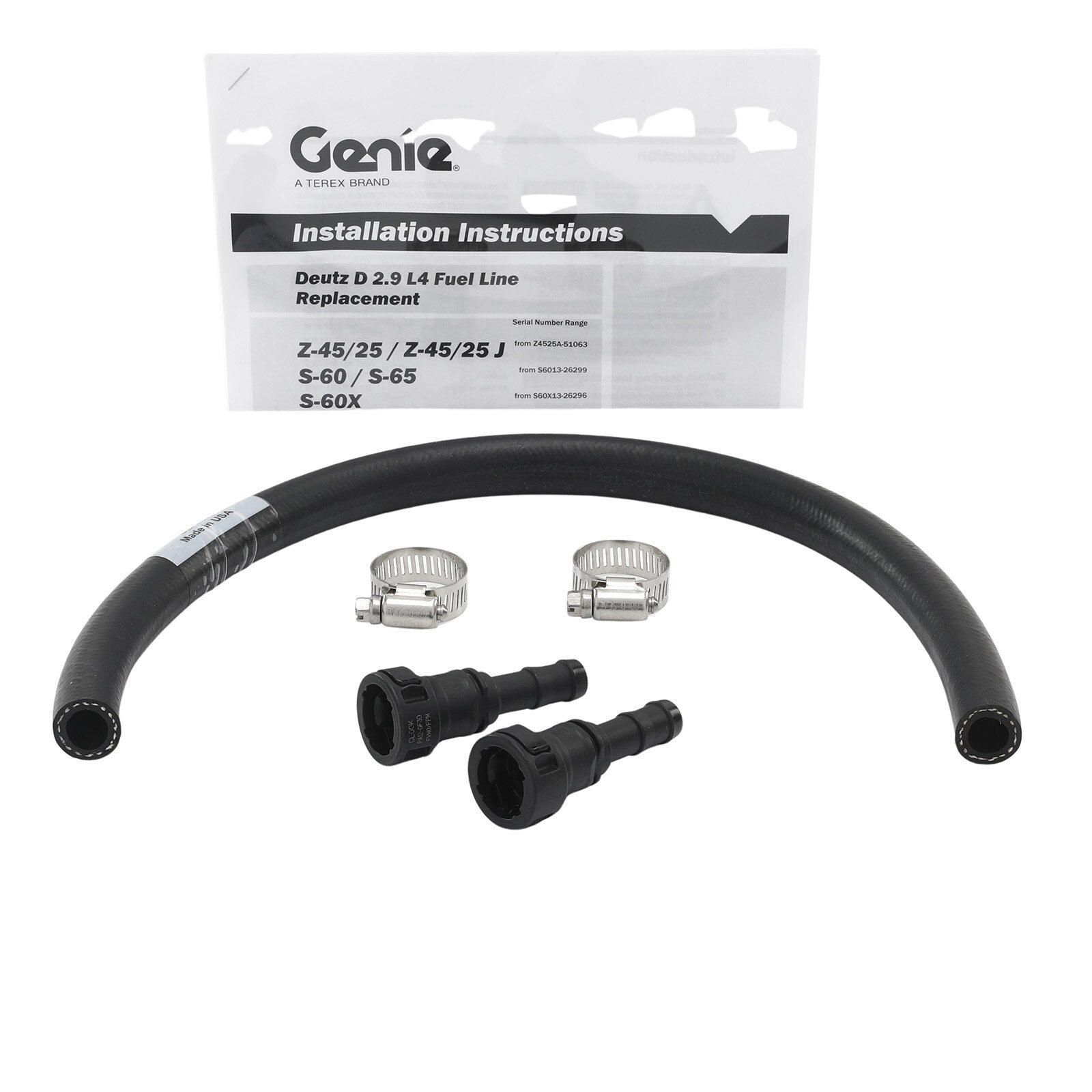 Genie Part # 1256482GT – Kit Med Pres Fuel Supply