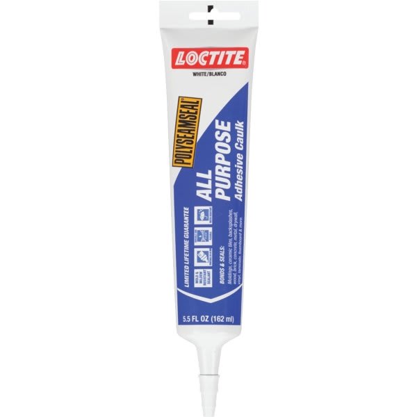 Loctite 5.5 Oz Polyseamseal All-Purpose Adhesive Caulk - White, Case Of 12