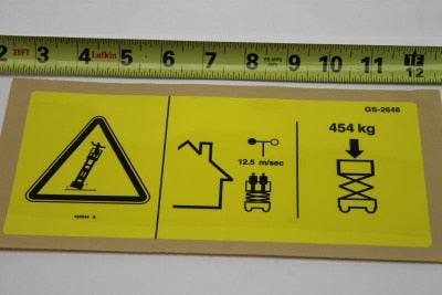 Genie Part # 133244GT – Maxcap Label