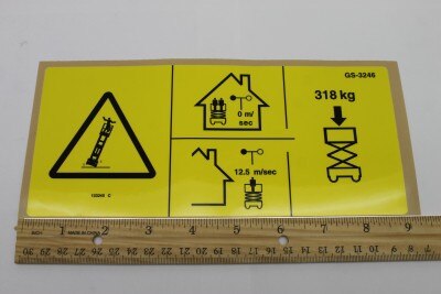 Genie Part # 133245GT – Maxcap Label