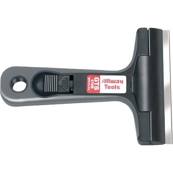 Allway Tools Gts 4" Glass And Tile Scraper Soft Grip, Case Of 10