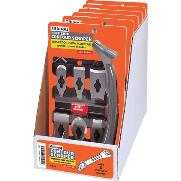Allway Tools Cs6 Contour Scraper Kit W/ 6 Blades