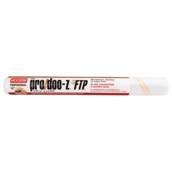 Wooster Rr665 18" Pro/Doo-Z FTP 3/16" Nap Roller Cover