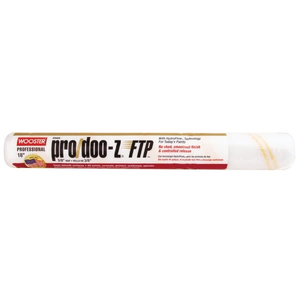 Wooster Rr666 18" Pro/Doo-Z FTP 3/8" Nap Roller Cover