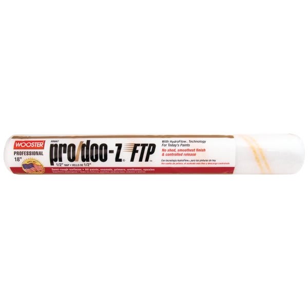 Wooster Rr667 18" Pro/Doo-Z FTP 1/2" Nap Roller Cover