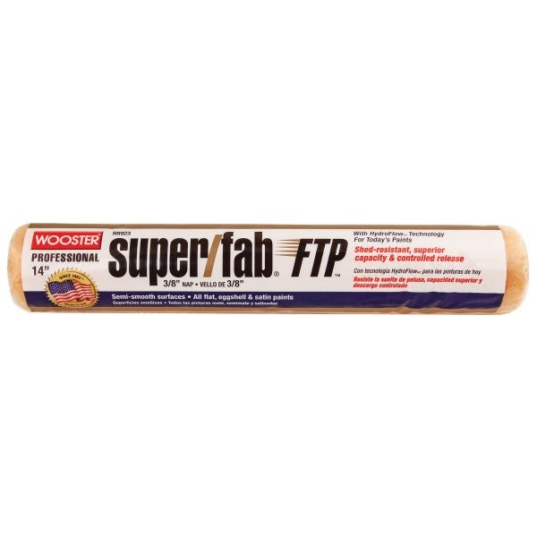 Wooster Rr923 14" Super/Fab FTP 3/8" Nap Roller Cover