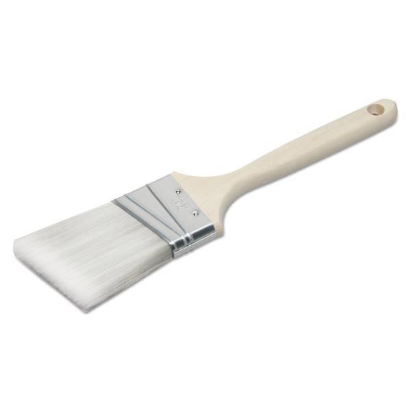 Skilcraft 2 1/2 Angled Sash Paint Brush, Polyester, Wood Handle