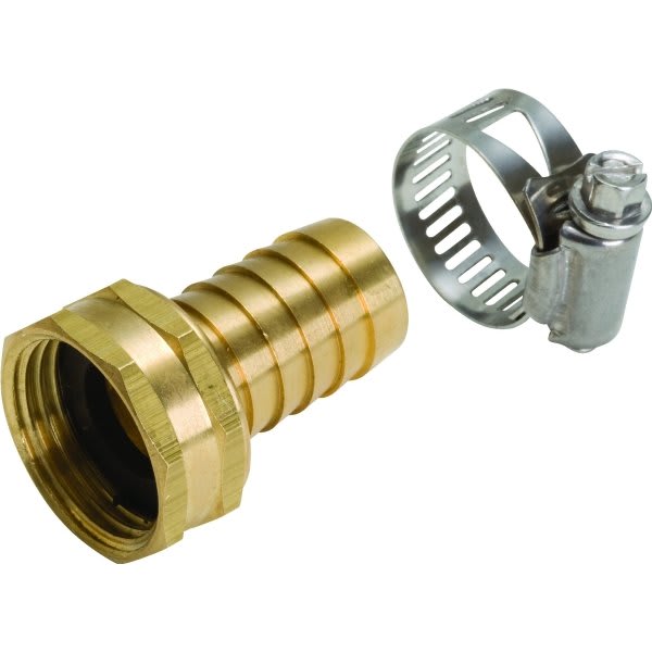 Hose Repair Coupling Female 5/8" Brass