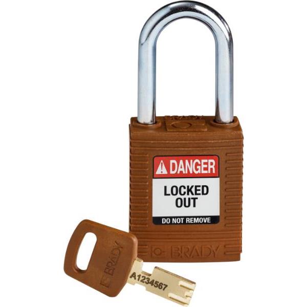 Brady Safekey 1.5 In Steel Shackle Lockout Padlock (12-Pack) (Brown)