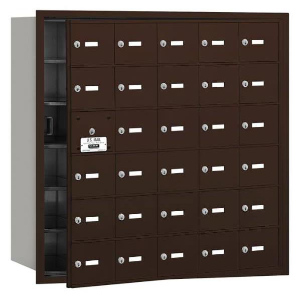 Salsbury Industries 4b+ Horizontal Mailbox, 30 A Doors, 29 Usable, Bronze