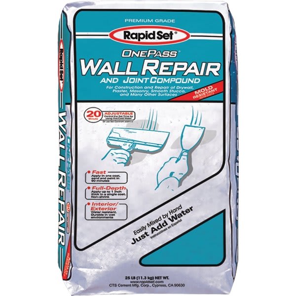 Rapid Set 70010025 25lb Bag One Pass Wall Repair And Joint Compound
