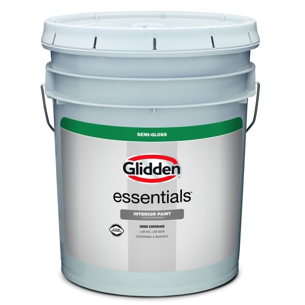 Glidden Essentials Interior Latex Paint Semi-Gloss White 5g