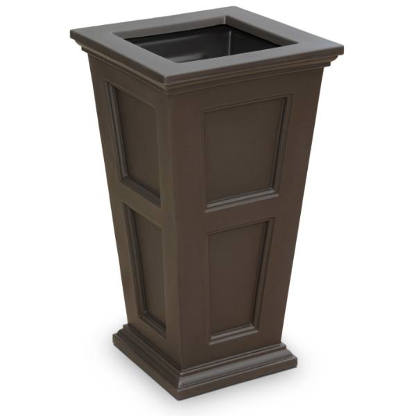 Mayne Fairfield 28 Inch Tall Espresso Self Watering Planter