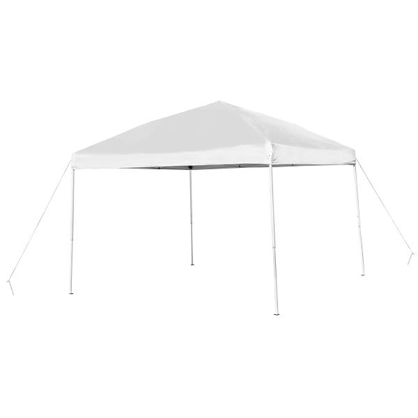 Flash Furniture 10'X10' White Pop Up Straight Leg Canopy Tent
