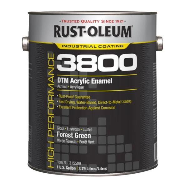 Rust-Oleum 1 Gallon Acrylic Enamel Coating Gloss Forest Green Package Of 2