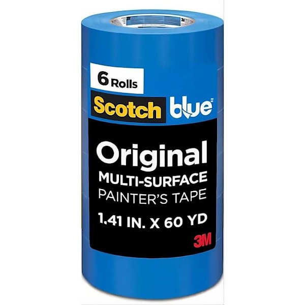 3M Scotchblue 1.41 In. X 60 Yds. Multi-Surface Painter's Tape 6 Rolls