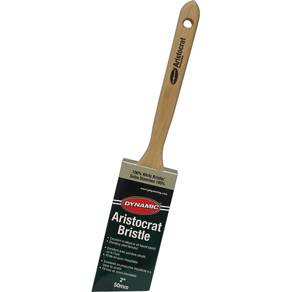 Dynamic 21546 2" 50mm Aristocrat Angled Sash White Bristle Brush