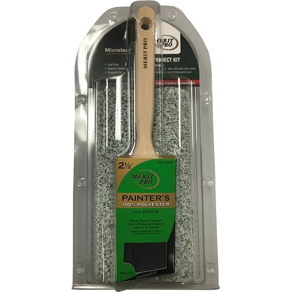 Merit Pro 73350 Painters Brush & Roller Combo