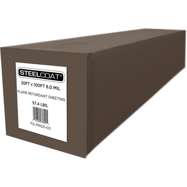 Petoskey Plastics 20' X 100' 6 Mil Flame Retardant Plastic Sheeting