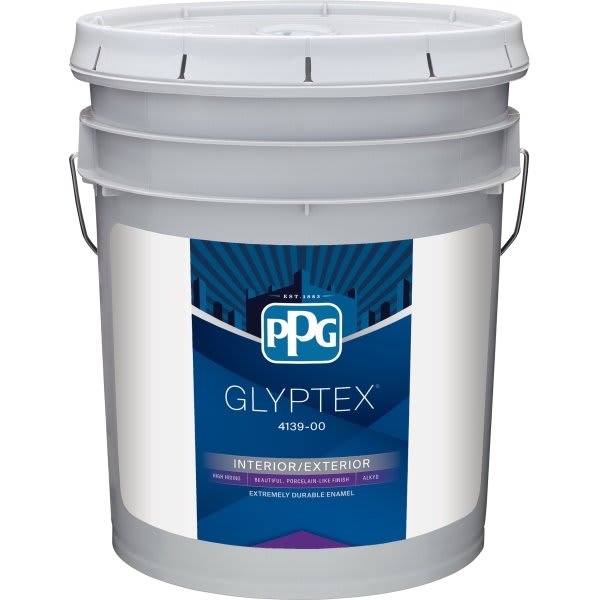Ppg Architectural Finishes Glyptex Alkyd Satin Paint, White & Pastel, 5 Gallon