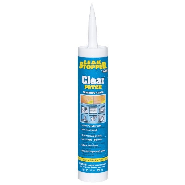 Gardner 10 Oz Leak Stopper 10-Year Rubberized Roof Patch - Clear, Case Of 12
