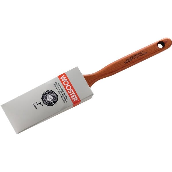 Wooster J4102 2" Super/PRO Badger Flat Sash Paint Brush, Package Of 6