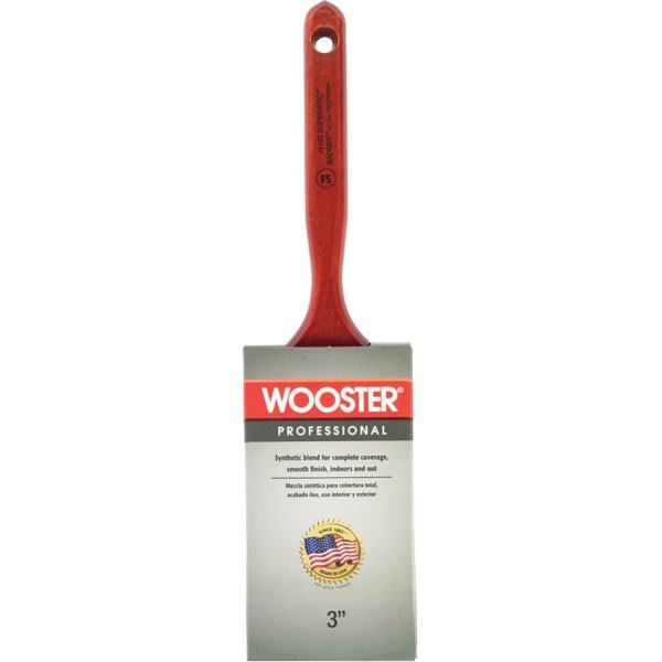 Wooster J4102 3" Super/PRO Badger Flat Sash Paint Brush, Package Of 6