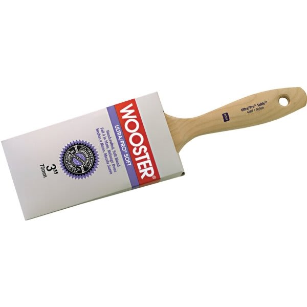 Wooster 4169 3" Ultra/PRO Sable Soft Varnish Brush, Package Of 6