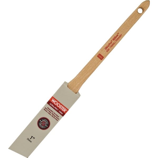 Wooster 4181 1" Ultra/PRO Willow Firm Thin Angle Sash Brush, Package Of 6